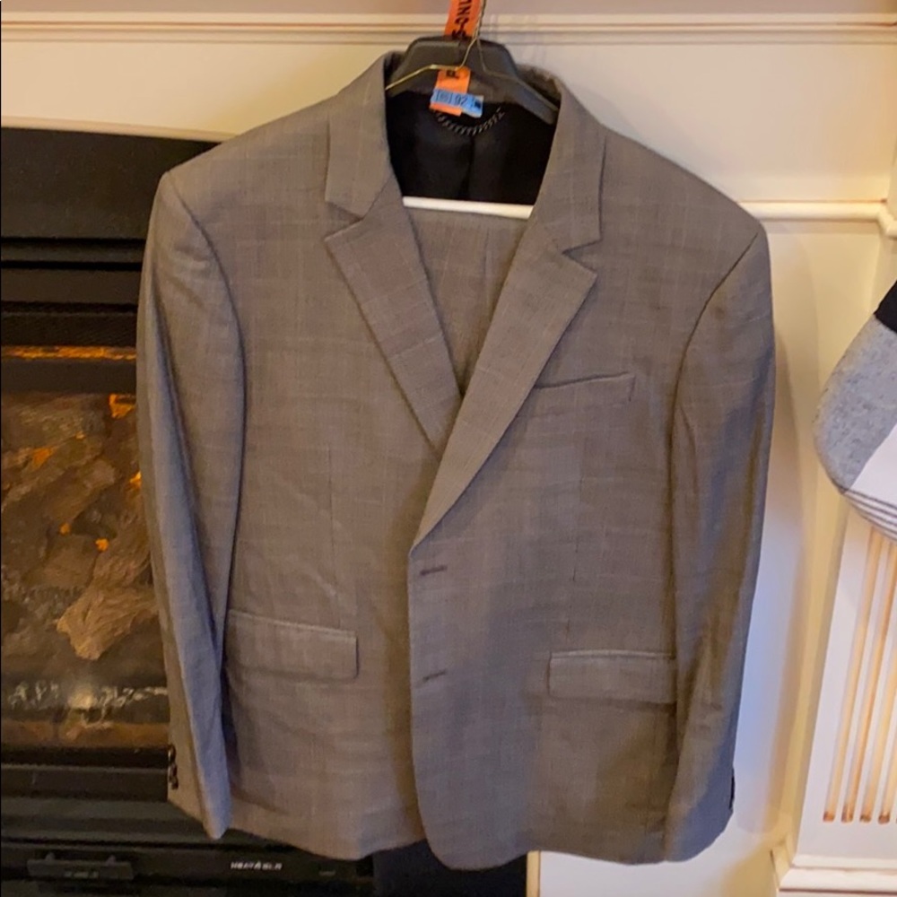 Burberry window pane check suit 44R